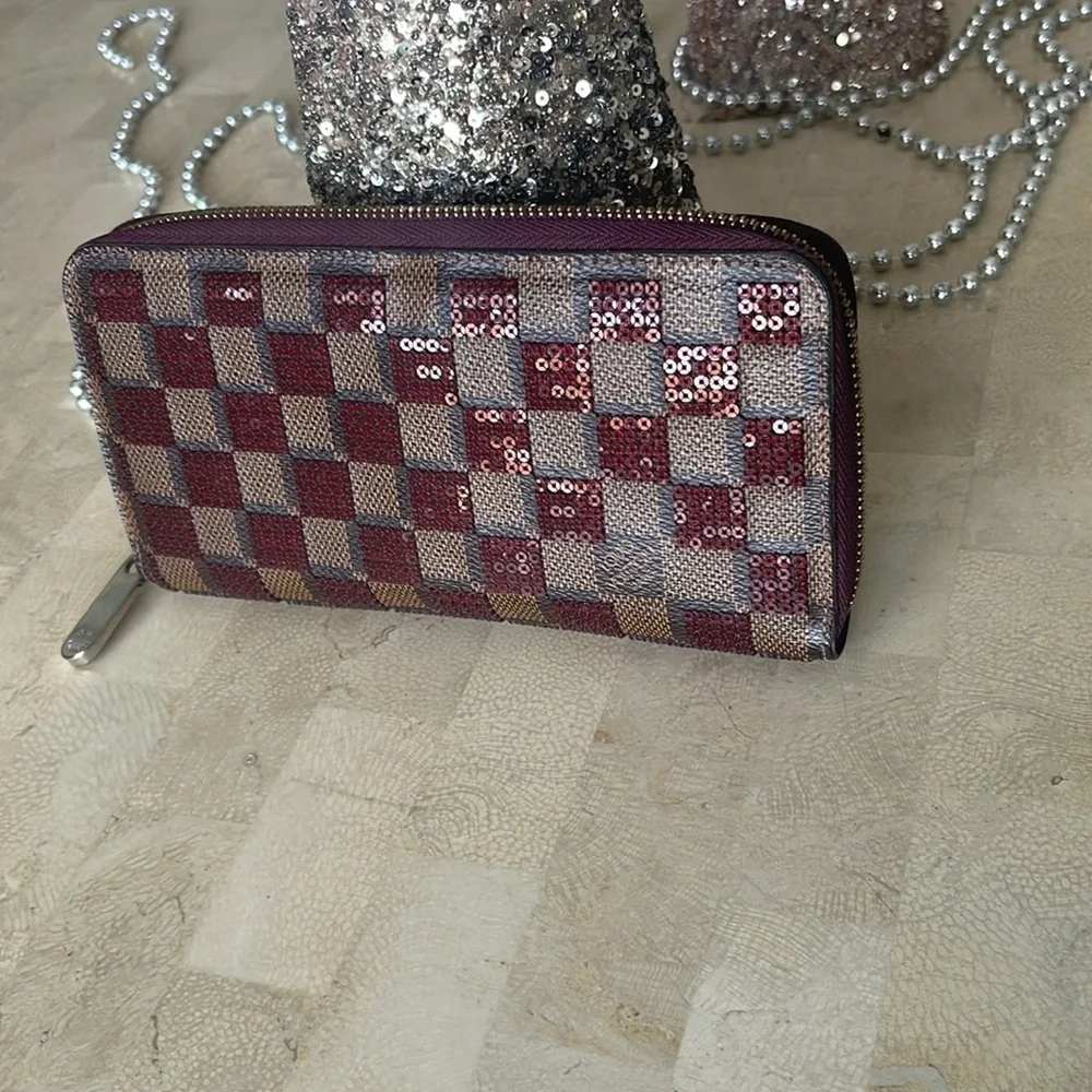 Louis Vuitton Damier Paillettes Sequin wallet - Picture 6 of 11